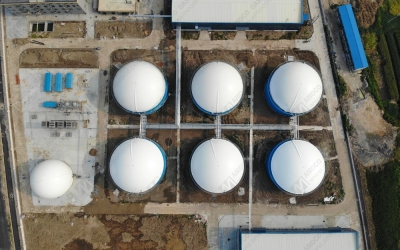 7 sets of membrane gas holder project in Anhui