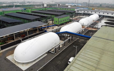 4 sets of membrane gas holder project in Henan